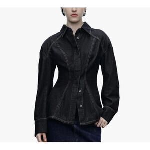 Urban Revivo Denim Button Up Shirt